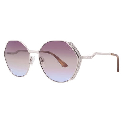 Brown Gradient Geometric Ladies Sunglasses