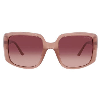 Brown Gradient Square Ladies Sunglasses