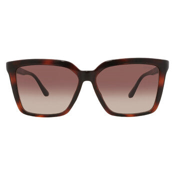 Brown Gradient Square Ladies Sunglasses