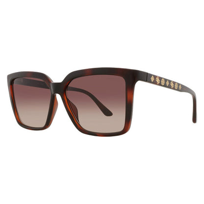 Brown Gradient Square Ladies Sunglasses