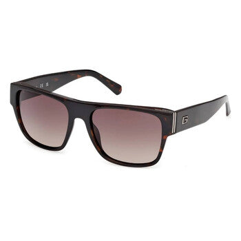 Brown Gradient Square Men's Sunglasses
