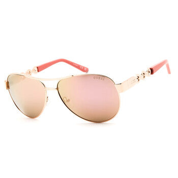Brown Mirror Pilot Ladies Sunglasses