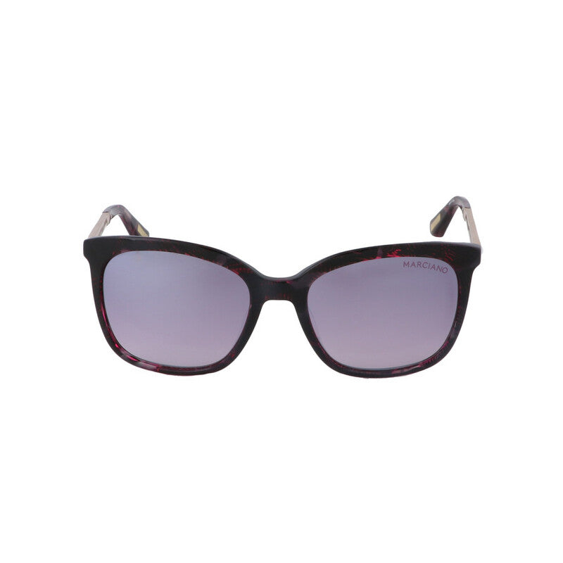 Ladies Purple Geometric Sunglasses