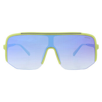 Blue Gradient Shield Men's Sunglasses