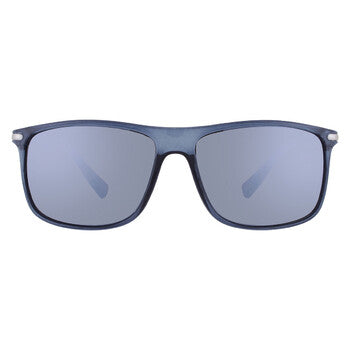 Smoke Mirror Rectangular Men's Sunglasses