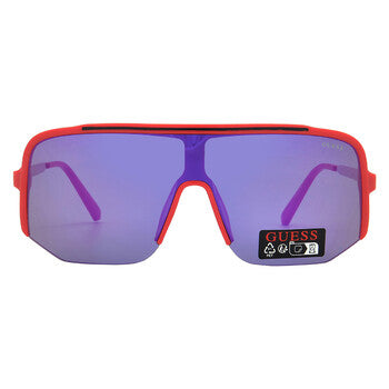Smoke Mirror Shield Men's Sunglasses