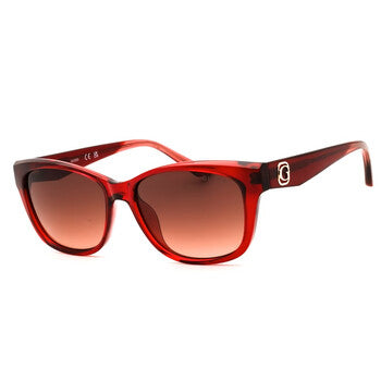 Gradient Brown Rectangular Ladies Sunglasses