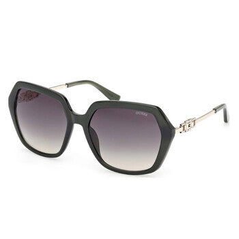 Green Gradient Geometric Ladies Sunglasses