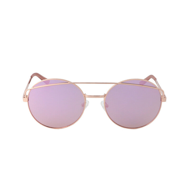 Ladies Gold Tone Pilot Sunglasses