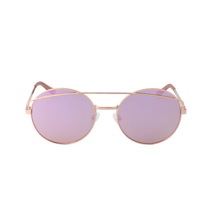 Ladies Gold Tone Pilot Sunglasses