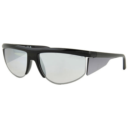 Light Grey Mirror Browline Men's Sunglasses