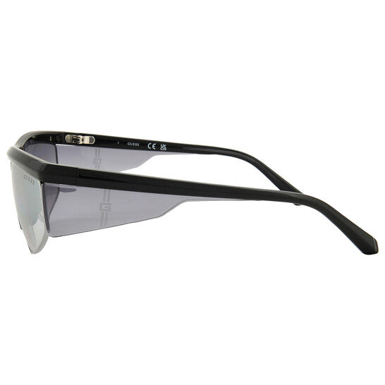 Light Grey Mirror Browline Men's Sunglasses