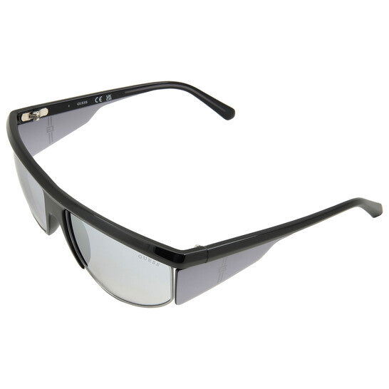 Light Grey Mirror Browline Men's Sunglasses