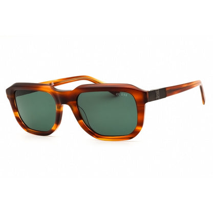Men's Brown Oval Sunglasses