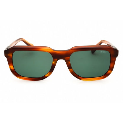 Men's Brown Oval Sunglasses