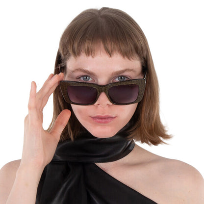 SMoke Gradient Cat Eye Ladies Sunglasses