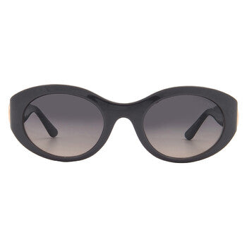 Smoke Gradient Oval Ladies Sunglasses