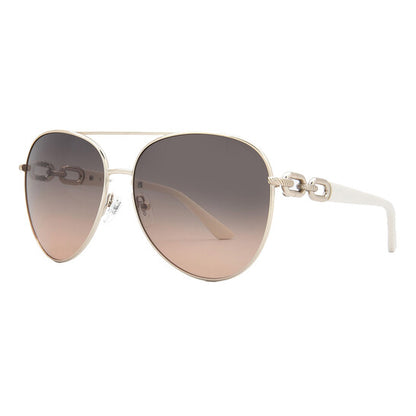 Brown Gradient Pilot Ladies Sunglasses