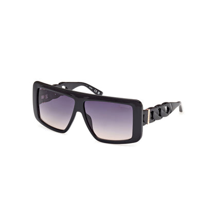 Smoke Gradient Rectangular Ladies Sunglasses
