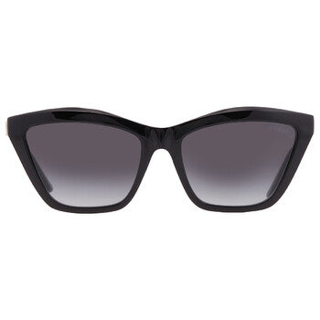Smoke Gradient Rectangular Ladies Sunglasses