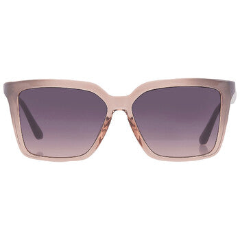 Smoke Gradient Square Ladies Sunglasses
