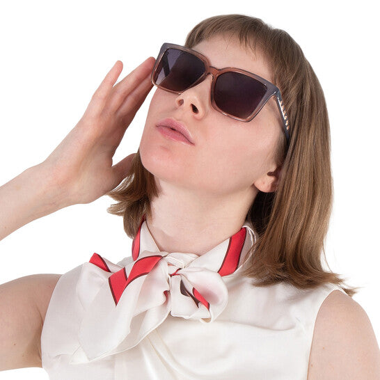 Smoke Gradient Square Ladies Sunglasses