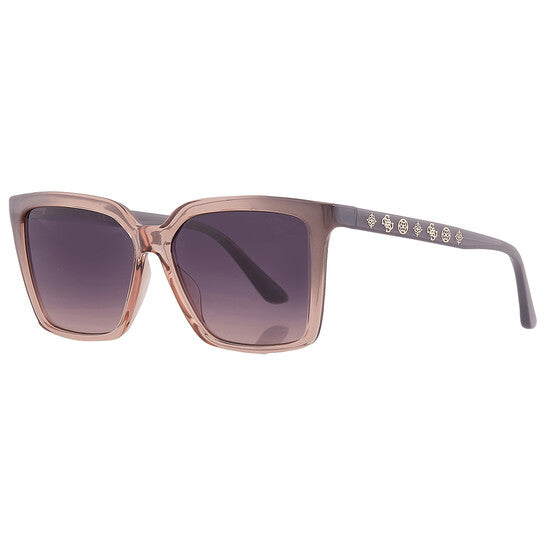 Smoke Gradient Square Ladies Sunglasses