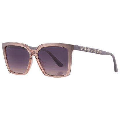 Smoke Gradient Square Ladies Sunglasses