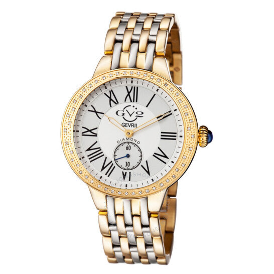 Gv2 By Gevril, Astor Quartz Diamond White Dial Ladies Watch