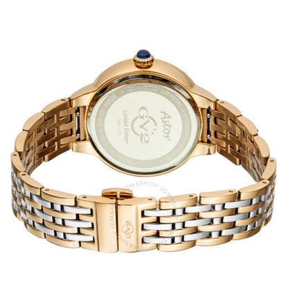 Gv2 By Gevril, Astor Quartz Diamond White Dial Ladies Watch