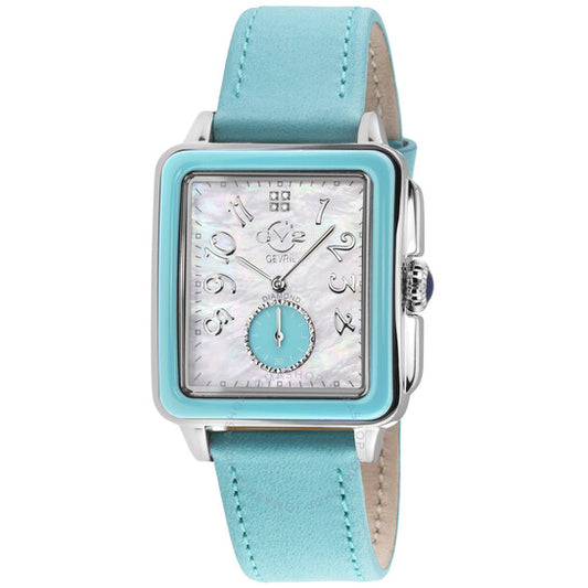 ساعة Gv2 من جيفريل، باري فيفا للسيدات، مرصعة بالألماس ومينا من عرق اللؤلؤ