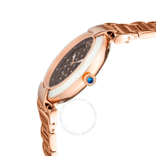 Gv2 من جيفريل، ساعة بيرليتا كوارتز بمينا بني للسيدات