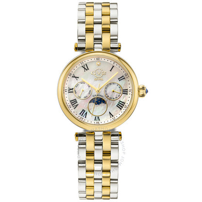 ساعة Gv2 من جيفريل، كوارتز فلورنسا للسيدات مرصعة بالألماس