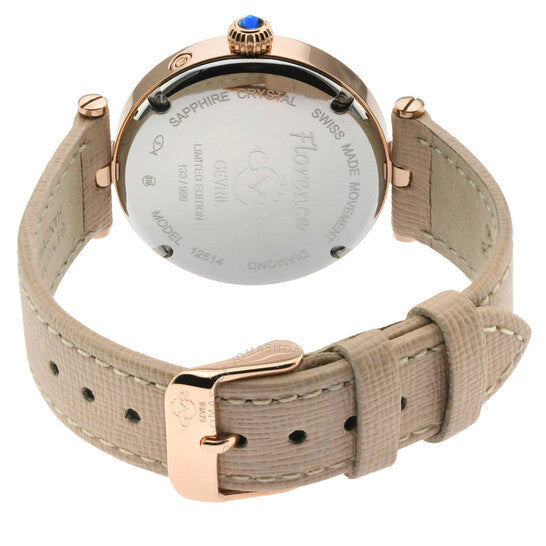 ساعة Gv2 من جيفريل، ساعة فلورنسا دايموند كوارتز للسيدات