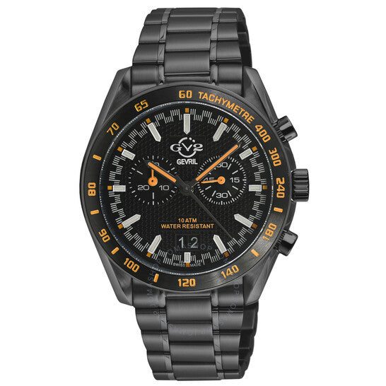 Gv2 By Gevril, Freccia Chronograph Quartz Black Dial Men's Watch