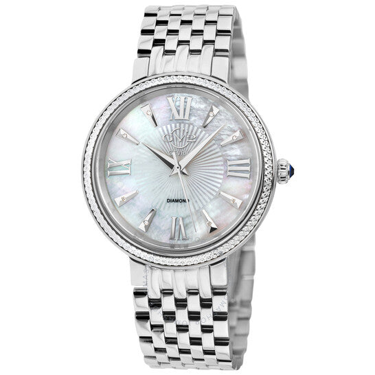 Gv2 By Gevril, Genoa Diamond Mother of Pearl Dial Ladies Watch