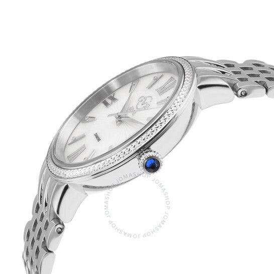 Gv2 By Gevril, Genoa Diamond Mother of Pearl Dial Ladies Watch
