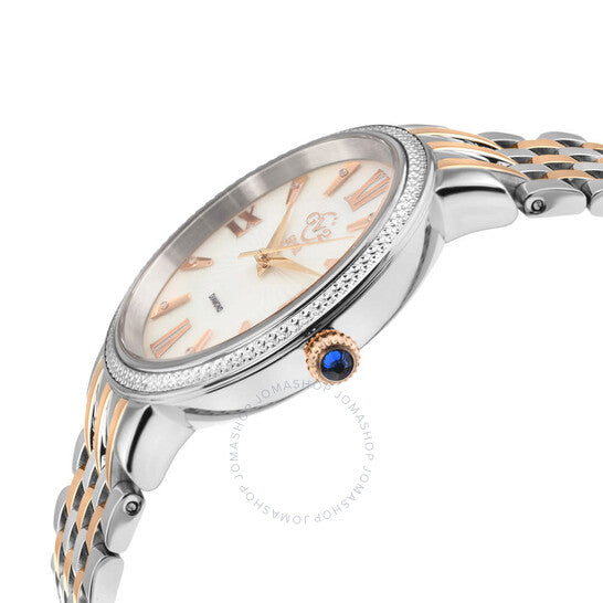 Gv2 By Gevril, Genoa Diamond Mother of Pearl Dial Ladies Watch