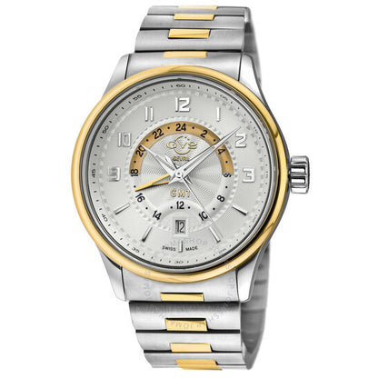 Gv2 By Gevril, Giromondo Quartz Silver Dial Men's Watch