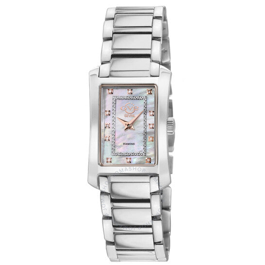 Gv2 By Gevril, Luino Diamond Mother of Pearl Dial Ladies Watch
