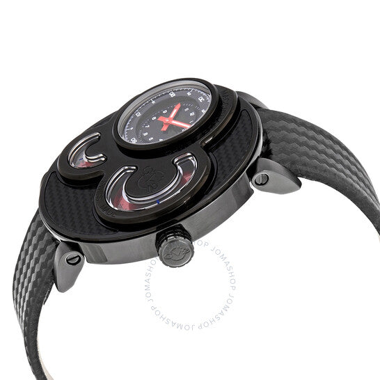 Gv2 By Gevril, Macchina Del Tempo Black Dial GMT Men's Watch