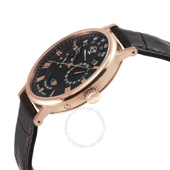 Gv2 By Gevril, Maestro Quartz Moon Phase Grey Dial Men's Watch