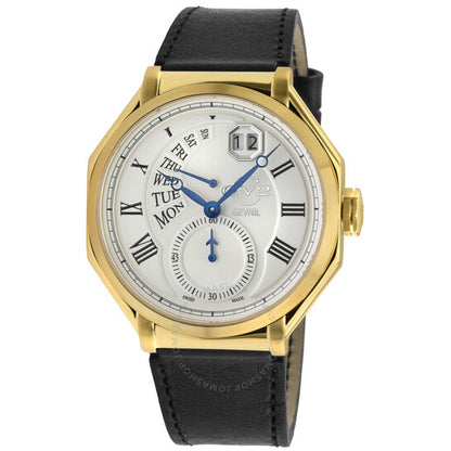 Gv2 By Gevril, Marchese Quartz Silver Dial Men's Watch