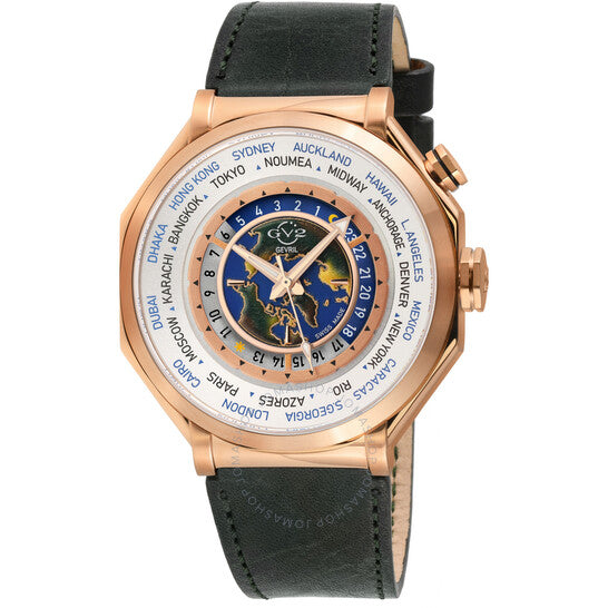 Gv2 By Gevril, Marchese Quartz White Dial Men's Watch