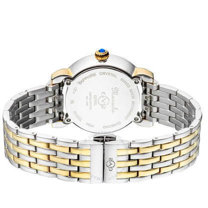 ساعة Gv2 من جيفريل، كوارتز سلحفاة مارسالا للسيدات، مرصعة بالألماس