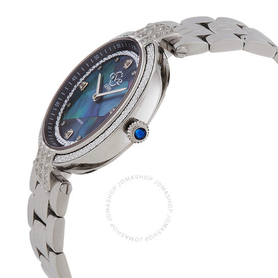 Gv2 By Gevril, Matera Diamond Mother of Pearl Dial Ladies Watch
