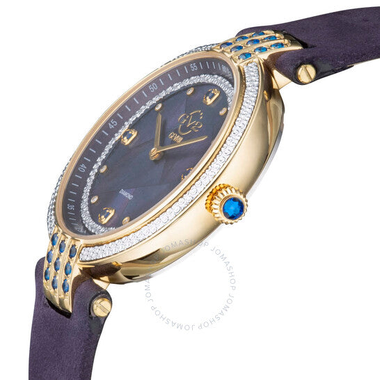 Gv2 By Gevril, Matera Diamond Mother of Pearl Dial Ladies Watch