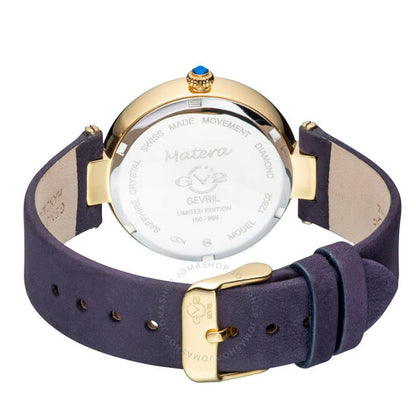 Gv2 By Gevril, Matera Diamond Mother of Pearl Dial Ladies Watch
