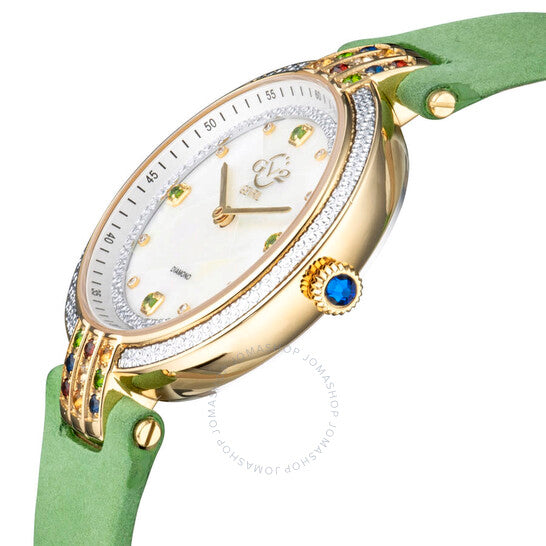 Gv2 By Gevril, Matera Diamond Mother of Pearl Dial Ladies Watch