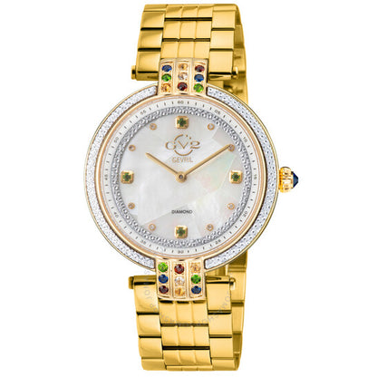 Gv2 By Gevril, Matera Diamond Mother of Pearl Dial Ladies Watch